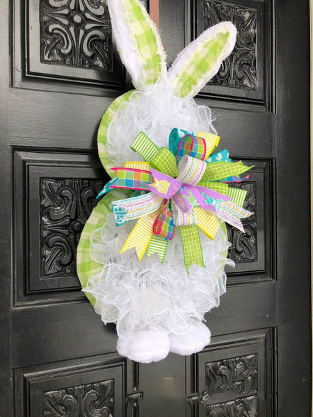 Bunny Easter Wreath Deco Mesh Wreath
