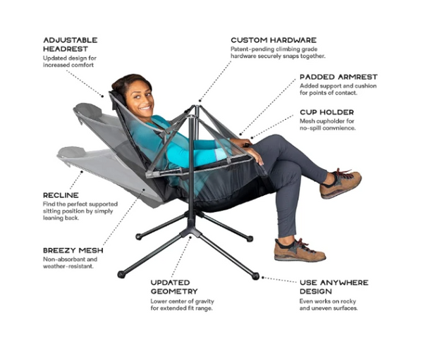 Recliner Luxury Camp Chairl Swinging Camping Chair