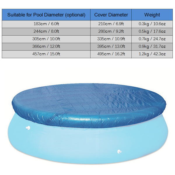 Solar Swimming Pool Cover Tarpaulin Heats Water Inflatable Pool Cover Protector