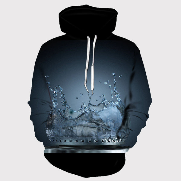 Blue Mushrooms Zip-up Hoodie