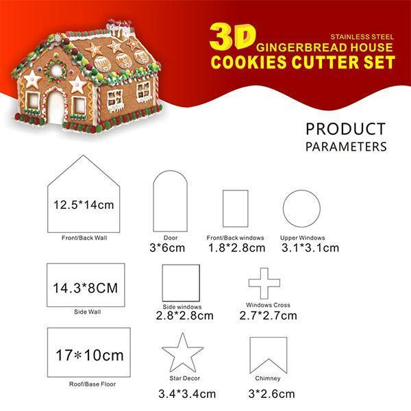 Christmas 3D Cookie Mold Set