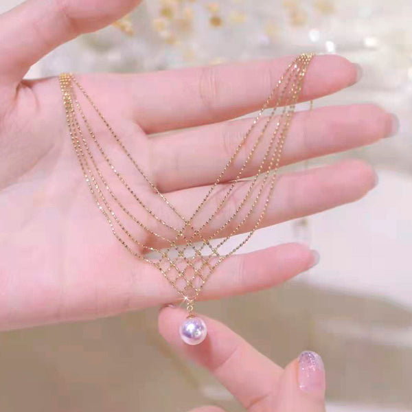 Sireen Mermaid Necklace With Pearl