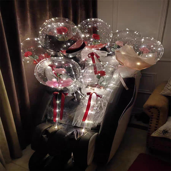 Mother's Day Led Balloon Rose Bouquet
