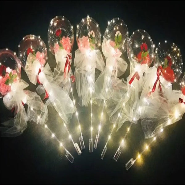 Mother's Day Led Balloon Rose Bouquet