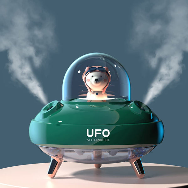 Double Spray Desktop Humidifier - UFO Shape