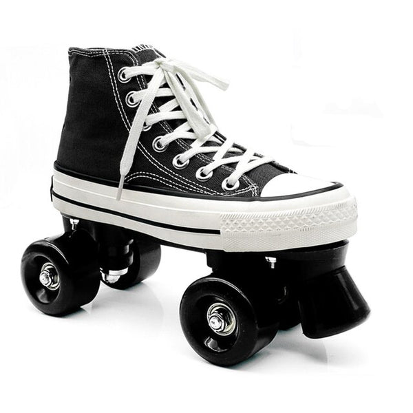 Canvas Roller Skates- Black Classic
