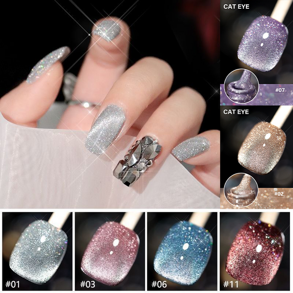 Laser Diamond Cat Eye Nail Polish