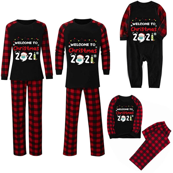 Christmas Pajamas Family Clothing Mother And Daughter Dad Son Clothes Family Look Christmas Family Pajamas