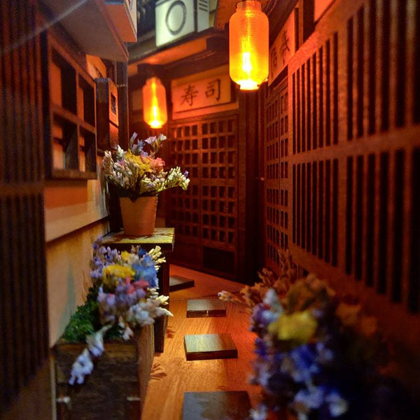 Japan Old Town AlleyWorld Bookshelf Insert Box