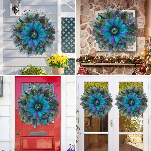 Peacock Pattern Wreath-Noble and unique home decoration