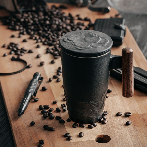 The Nepal Coffee & Tea Mug (Strainer & Lid Included)