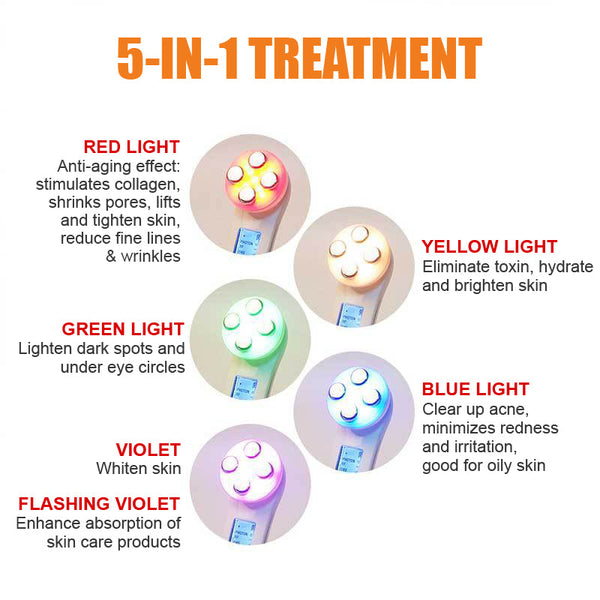 5 in 1 LED Skin Treatment Handset