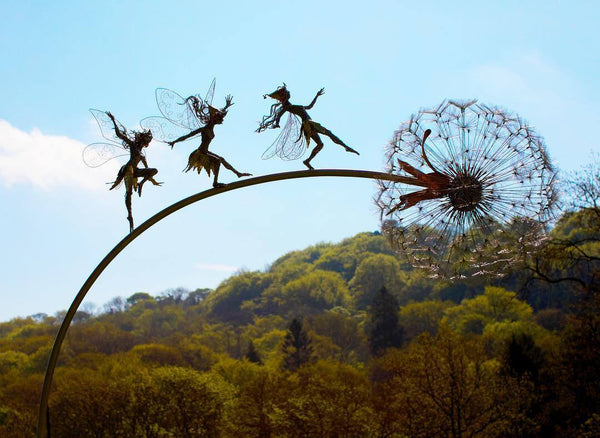 Garden Fairies Metal Art