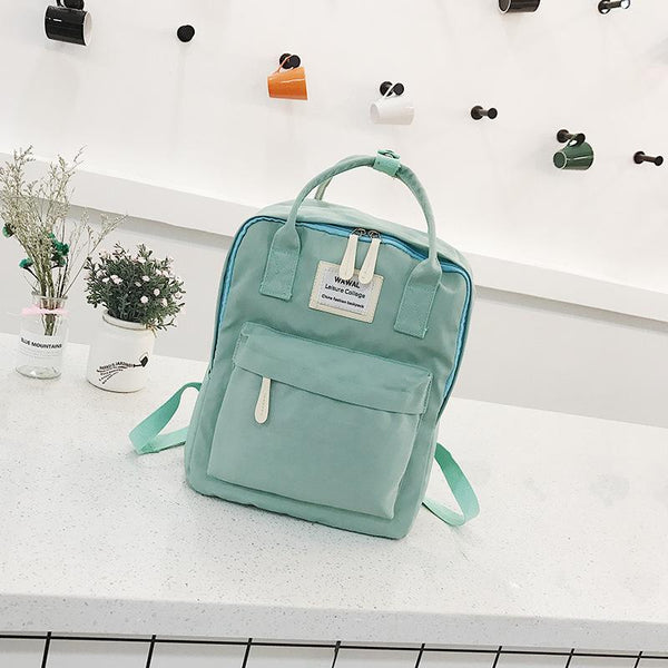 Retro Korean Canvas Backpack