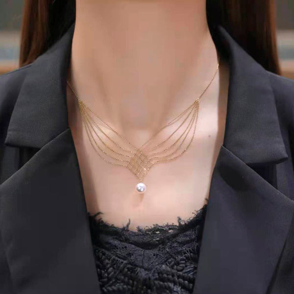 Sireen Mermaid Necklace With Pearl