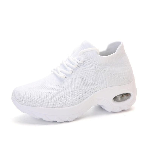 Nanccy Lace Up Walking Running Shoes Platform Sneakers