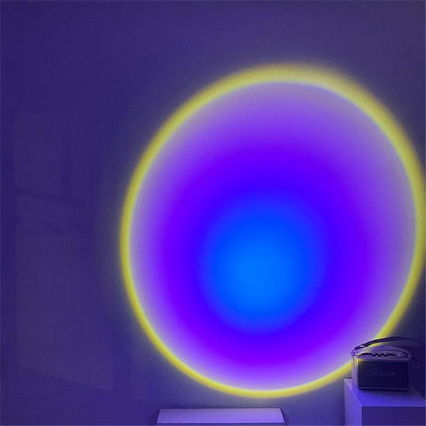 Rainbow Sunset Projection Led Light 180 Degree Rotation for Bedroom Decor