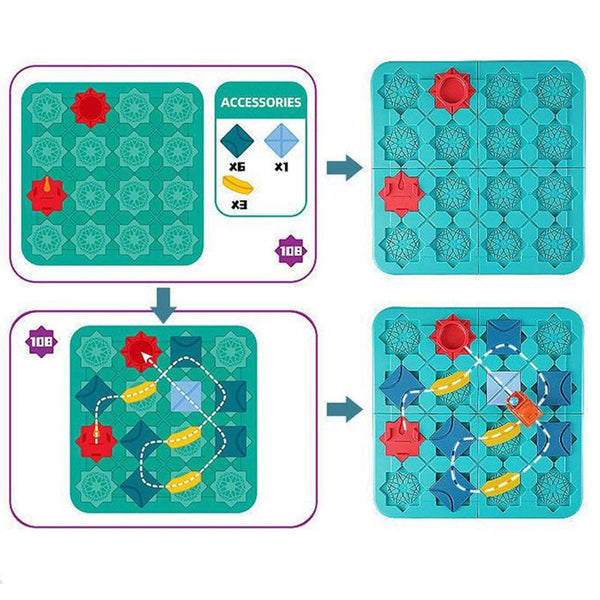Road Maze Board 118 Challenges Educational Toys