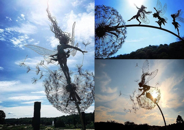 Garden Fairies Metal Art