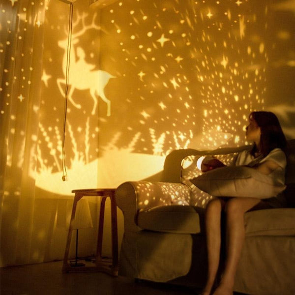 Starry Sky Lamp, 360 Rotation Starry Sky Xmas Projector