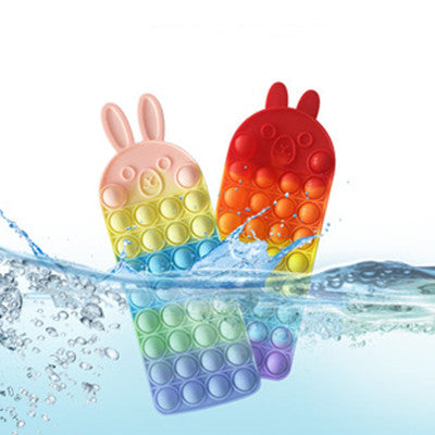 Fidget Toy Rabbit Bubble Pencil Pouch Easter Gifts