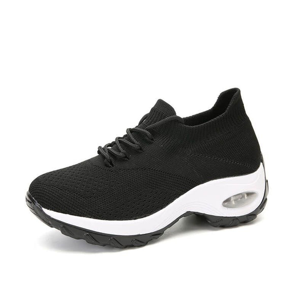 Nanccy Lace Up Walking Running Shoes Platform Sneakers