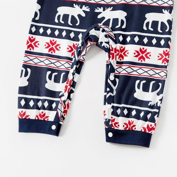 Plus Size Christmas Santa Wearing Sunglasses and Letters Print Black Family Matching Long-sleeve Pajamas Sets