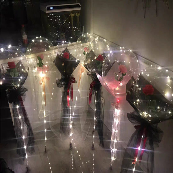 Mother's Day Led Balloon Rose Bouquet