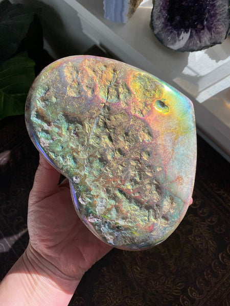Angel Aura Heart Shaped Crystal