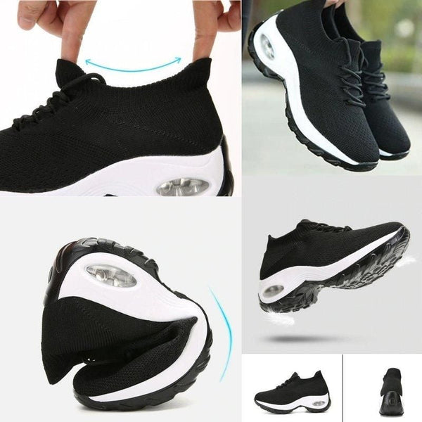 Nanccy Lace Up Walking Running Shoes Platform Sneakers