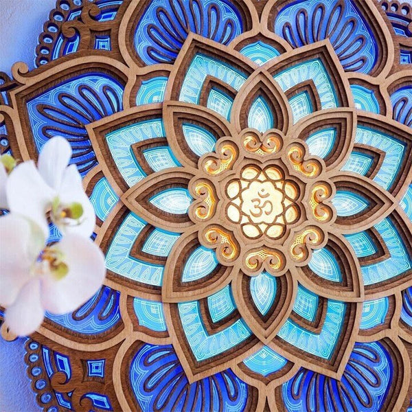 Handmade Mandala Wall Lamp
