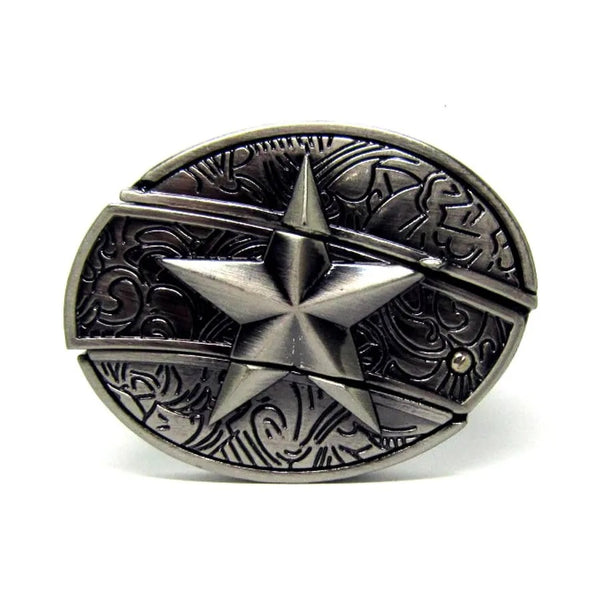 Fashion Punk Men's Genuine Leather Belt