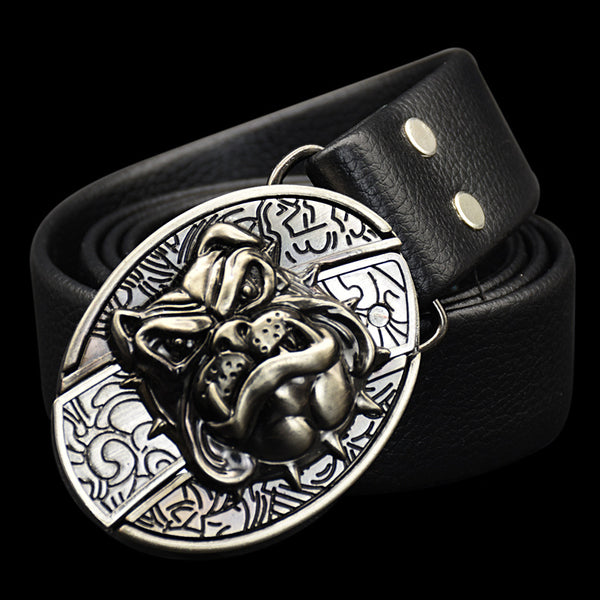 Fashion Punk Men's Genuine Leather Belt