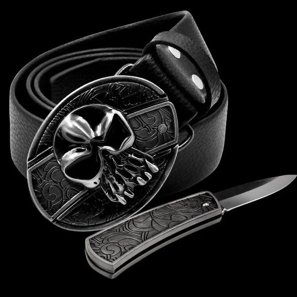 Fashion Punk Men's Genuine Leather Belt