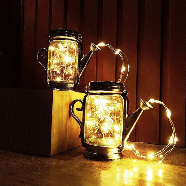 Solar Mason Jar Fairy Lamp