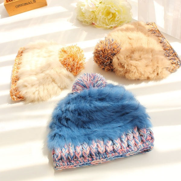 Fur Knit Beanie