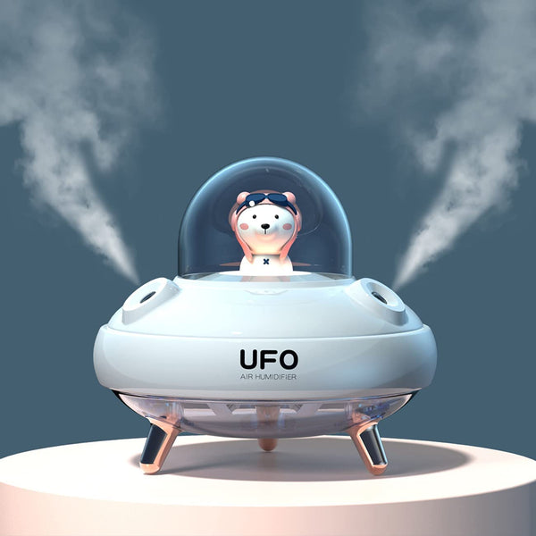 Double Spray Desktop Humidifier - UFO Shape