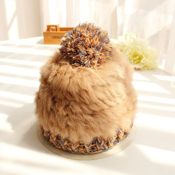 Fur Knit Beanie