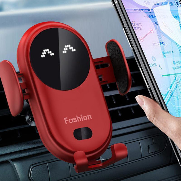 Smart wireless autosensing car phone holder charger