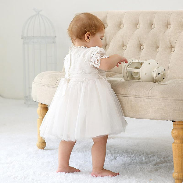 Cute Baptism Dress for Baby Girl Christening and Birthday Party