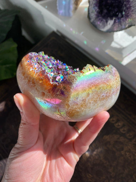 Angel Aura Heart Shaped Crystal