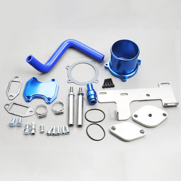 2007 - 2009 EGR Cooler Delete Kit for Dodge Ram Pickup Truck 6.7L Cummins Diesel Black