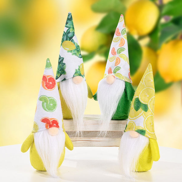 Fruit-themed Plush Gnome For Holiday Gift And Decoration