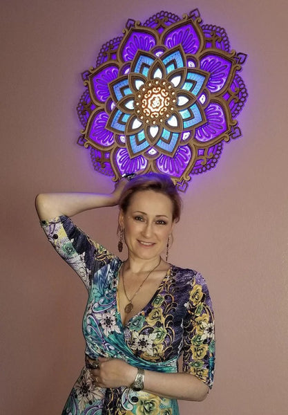 Mandala Yoga Room Night Light LED