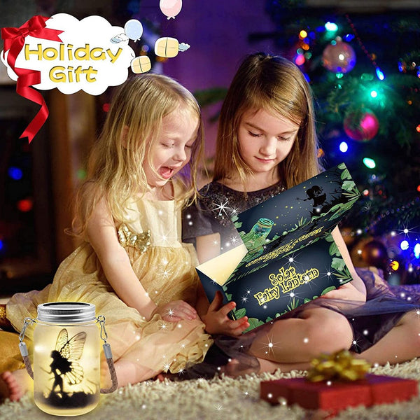 Solar Mason Jar Fairy Lamp