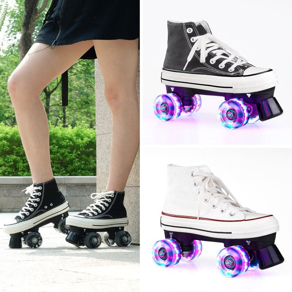Canvas Flash Roller Skates