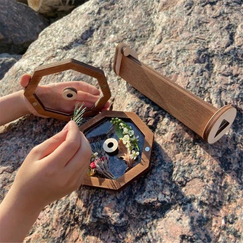 Diy Kaleidoscope Kit For Kids Magic Rotating Kaleidoscope Glasses Outdoor Toy
