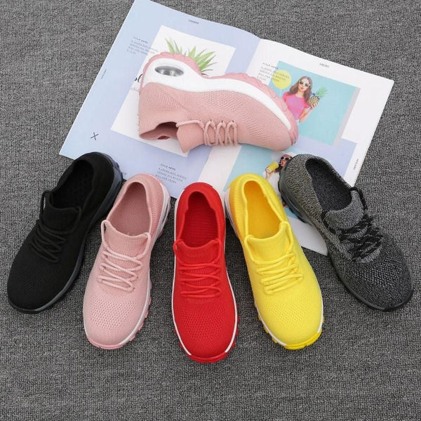 Nanccy Lace Up Walking Running Shoes Platform Sneakers