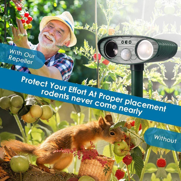 Ultrasonic Dog Repeller Solar Powered - Get Rid of Dog in 48 Hours