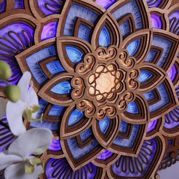 Handmade Mandala Wall Lamp